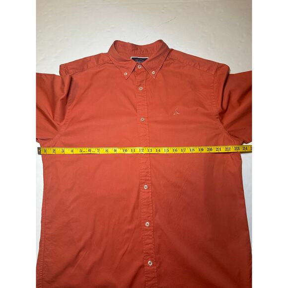 Charles Tyrwhitt Button Down Shirt Men's Size Large Orange Classic Fit - Picture 5 of 6